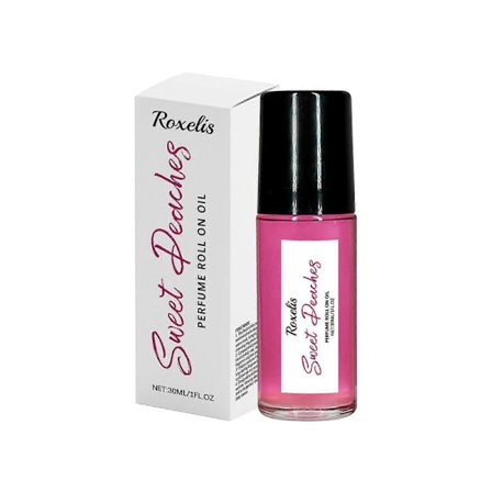 CrazyLove 30g Roll-On Parfume med 4 Duftvarianter, Langvarig Fersken Duft