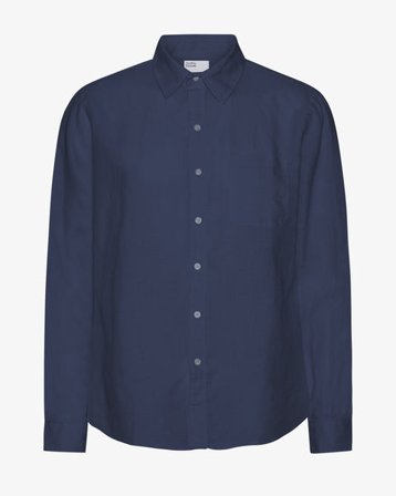 Linen Shirt - Marine Blue - Male - M