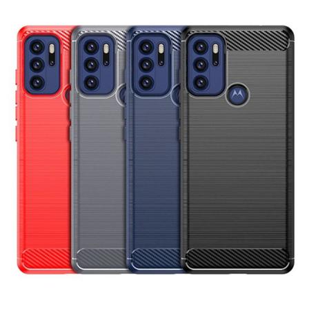 Stöttåligt Armor Carbon Tpu-skal Moto G60s - Fler Färger Grå
