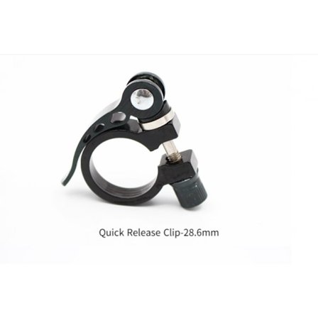 To deler fjellsykkel setepinne klips sykkel setepinne klips død flue landeveissykkel setepinne lås (hurtigutløserklips-28,6mm (svart))
