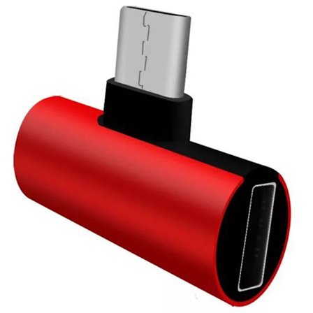 Praktiskt Type-C Audio Adapter AUX 3.5 + Type-C Port