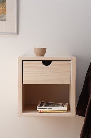 Jotex - Nachtkastje Wit Gezaaid Wit gezaaid - ARRIE - Koop Nachtkastjes bij Jotex