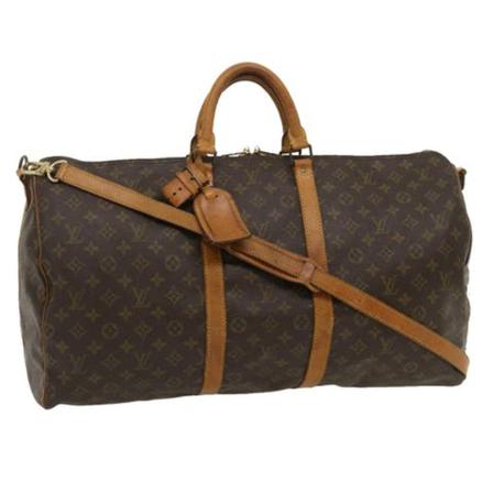 Louis Vuitton Vintage, Pre-owned Canvas Keepall Bruin, Dames, Maat:ONE Size