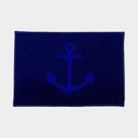 Alfombra náutica Ancla Navy Blue, rectángulo, 60 x 40 cm