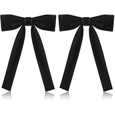 2-pack Western Slips För Män Kentucky String Tie Clip On Fluga Colonel Sanders Svart Cowboy Fluga Party Svart One Size 2-18