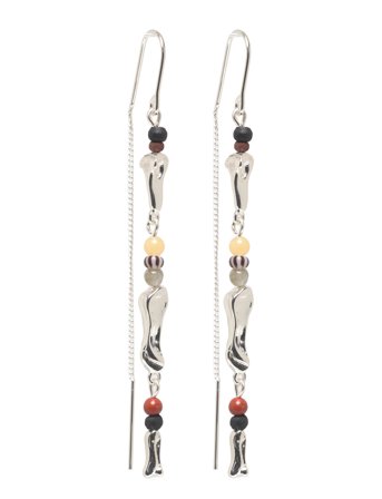 Dawn Chain Earrings Silver-Plated Silver Pilgrim