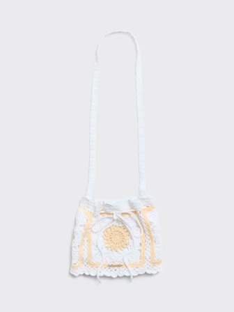 Holzweiler Rosie Small Crochet Bag - Light Yellow Mix - Unisex - One size