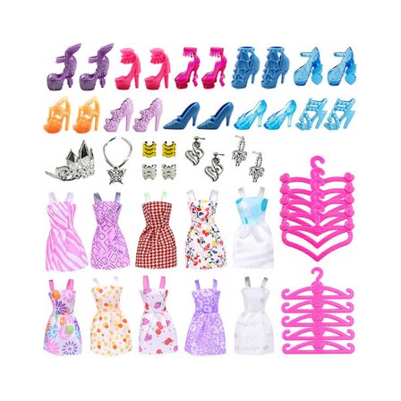 50 stk. dukketøj og tilbehørssæt, kompatibel med 11 tommer