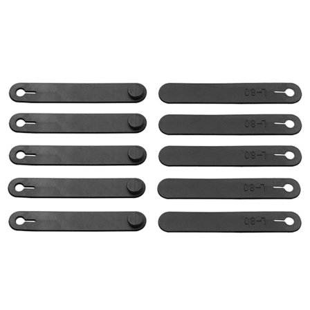 10 stk. gummikabelbindere til ledningsstyring, motorcykelkoblingslinje bremsebånd elastiske kabelorganisatorer til hjemmet