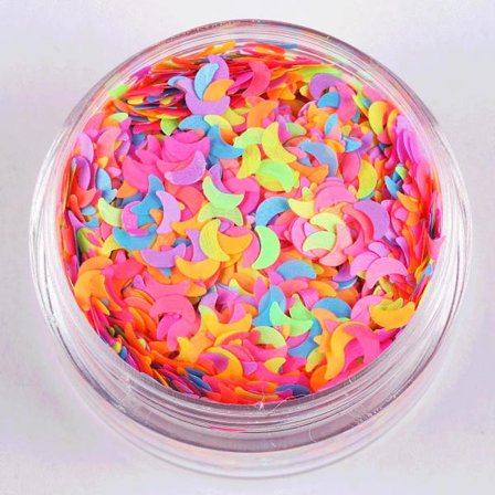 Nail glitter - Mix - Half moon - 8ml - Glitter