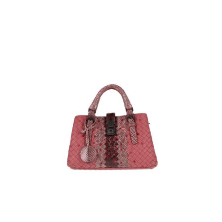 Bottega Veneta Vintage, Pre-owned Leather Handbag Roze, Dames, Maat:ONE Size,multicolor