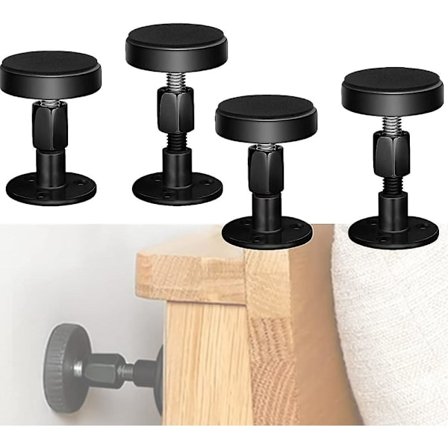 4 kpl Säädettävä Kierteitetty Sängynrungon Tärinänestotyökalu Sängynrungon Tärinänesto Päätylaudan Pysäyttimet, sängyn vieressä oleva 