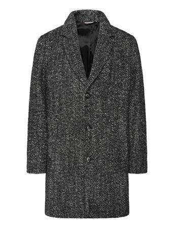 Dc Wool Herringb Coat Tommy Hilfiger Grey