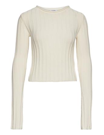 Cotton Rib Sweater Pullover Creme Filippa K*Betinget Tilbud