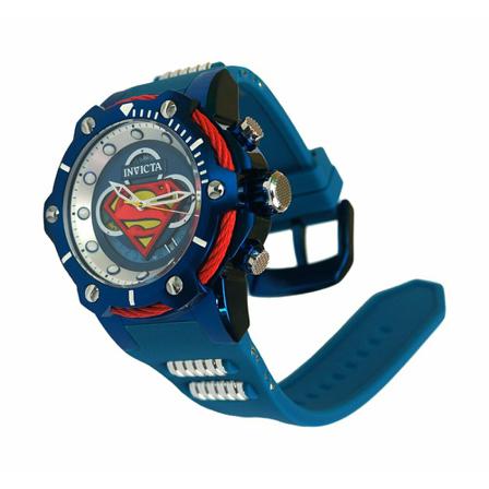 Invicta Watches, DC Comics - Superman 41179 Men's Quartz Watch - 53mm Niebieski, Mężczyzna, Rozmiar: ONE Size