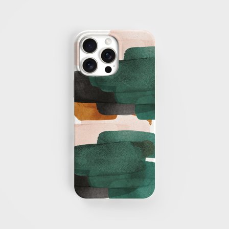 Eco-Friendly PLNTPRTCT Phone Case Teal Blush, Made with Plants, iPhone 16 Pro Max