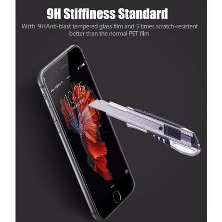 iPhone 6/6S Plus (3-PACK) ProGuardin hiilikuituinen näytönsuoja Svart