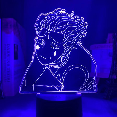 Anime 3D-lampa Killua Hunter X Hunter Killua LED-ljus Hxh LED-nattlampa Present Akryl Neon Söt Barnrum DekorationBD0010
