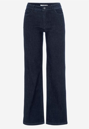 Cellbes of Sweden - Brede jeans i denim med superstræk Sara i mørkeblå denim til damer i størrelse 60