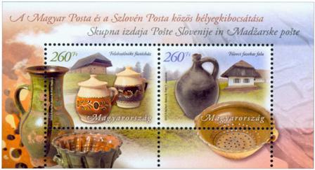 Ungarn - Potter fælles med Slovenien - Postfrisk miniark