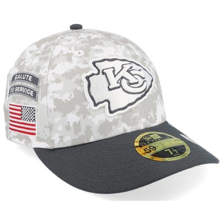 New Era - Kansas City Chiefs Nfl24 Salute To Service Low Profile 59FIFTY Camo/Graphite Fitted Flexfit Camo Cap - NFL @ Hatstore