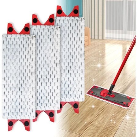 Vileda Ultramax 2 in 1 Spray Moppi Täyttöpakkaus, 3 Mikrokuituliinaa Kaikille Lattiatyypeille