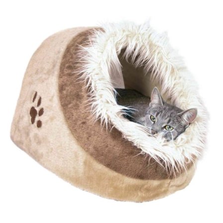 Minoun pehmoinen luola, 35 × 26 × 41 cm, beige/ruskea