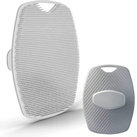Silikone Body Scrubber Dusch Scrubber GRÅ GRÅ