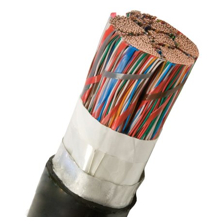 Nexans ELALE Telekaapeli 300x2x0.5 mm, musta 1 m, katkaistu, Liitäntätulpat & kaapelit