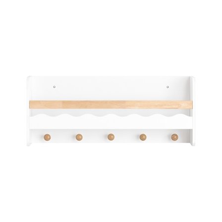 SoBuy Børnebibliotek med 1 hylde i hvid 73x15x30cm, moderne KMB78-W