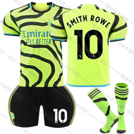 23/24 Ny säsong Borta Arsenal F.C. SMITH ROWE Nr 10 Barn Jersey-paket Barn-24