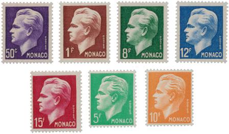 Monaco 1950-51 - YT 344-350 - Postfrisk