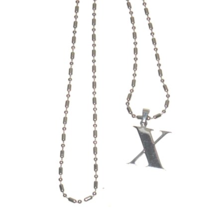 Halsband med bokstaven X