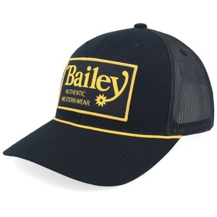 Bailey - Svart trucker Keps - Valor Black Trucker @ Hatstore