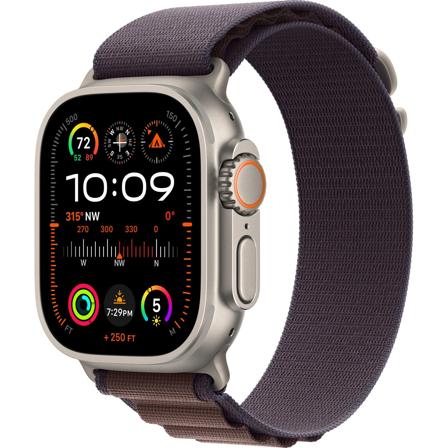 Apple Watch Ultra 2 - titan - smartklokke med Alpine Loop - indigo - 64 GB