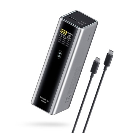 Cuktech Powerbank 20000 mAh 210W 2xUSB-C 1xUSB-A - Grå