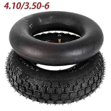 Kompatibel med däck till äldre scootrar 4.10/3.50-6 Inre och yttre däck Elektrisk skoter Trehjulingshjul 3.50-6 JR2025032600499-Perfet