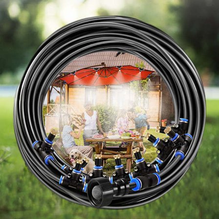 Uteplatsdimmare, dimsystem utomhus uteplats bevattningskit mikroflödesdroppsats för (10)