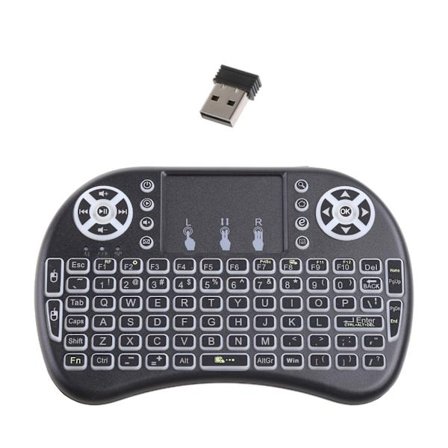 i8 2.4GHz Trådløst Tastatur Touchpad Luftmus Baggrundsbelyst Håndholdt Touchpad Tastatur til Androids TV BOX til TV PC Laptop