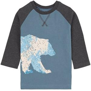 Hatley Winter Bear Graphic T-shirt Blue 5 Years - Tops - 5 years - Blue - Junge
