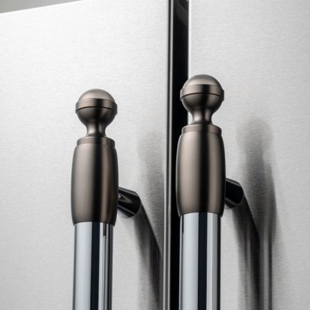 Bertazzoni Dekorationssæt til køleskab/opvaskemaskine, nikkel | KitchenOne