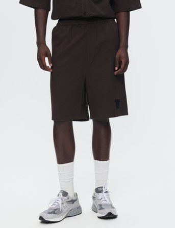 WOOD WOOD Wwrob Waffle Shorts - Black - M