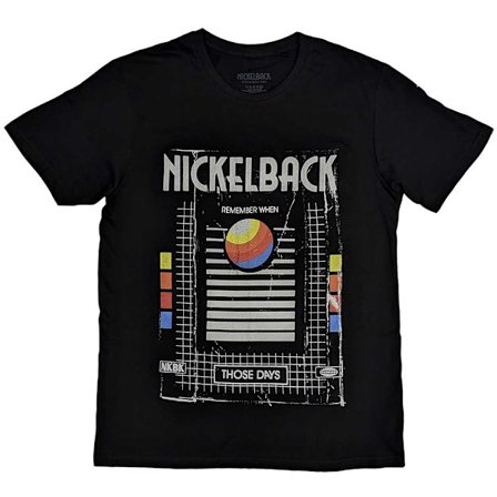 Nickelback Unisex Adult Those Days VHS Bomull T-shirt XL Svart