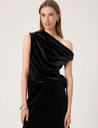 Soaked in Luxury Slvelera Top - Black - M