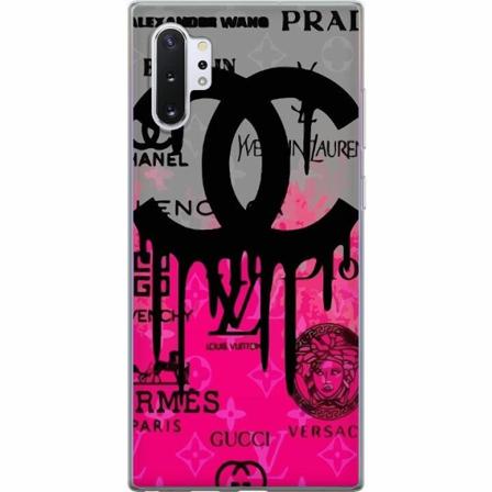 Samsung Galaxy Note10+ Genomskinligt Skal Cc Pink
