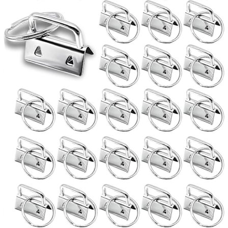 40 stk. Nøglering Hardware, Snors Emner Klemme Lås Vedhæng, Armbånd Hardware med Nøglering [DB]
