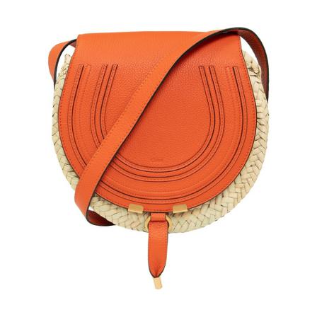 Chloé, Marcie Small shoulder bag Oranje, Dames, Maat:ONE Size