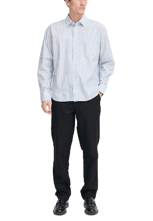 Casual Friday CFPANDRUP 100% linen pant Trouser Byxor Herr Svart 30-32