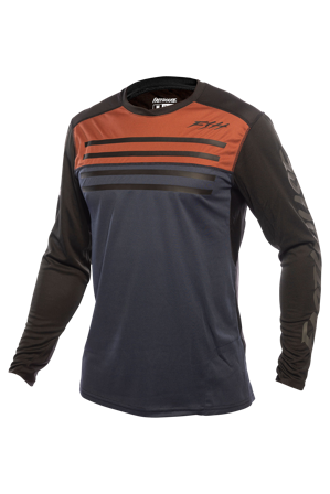 T-shirt met Lange Mouwen Fasthouse Alloy Sidewinder Roest/Middernacht Marineblauw L