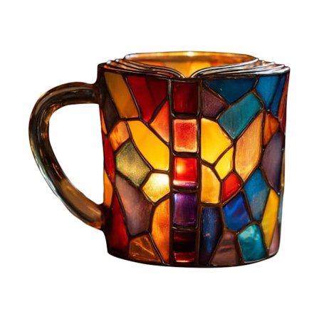 Bokdesign Kaffekrus, 33 cl Glas, Perfekt Gave til Bogelskere og Kvinder C